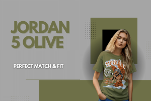 Jordan 5 Olive Shirt